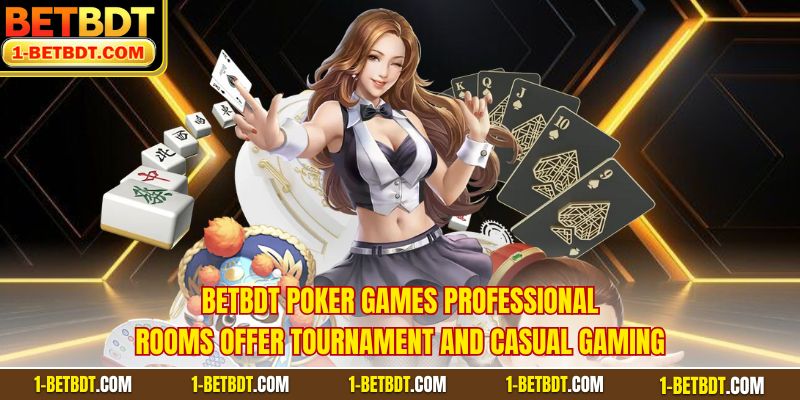 BETBDT Poker games professional rooms offer tournament and casual gaming