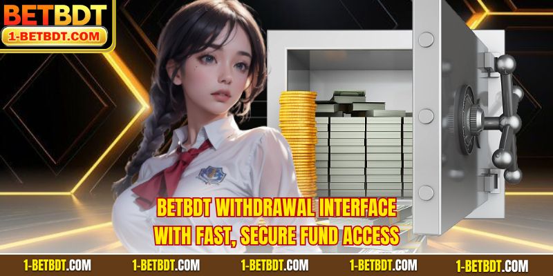 BETBDT withdrawal interface with fast, secure fund access