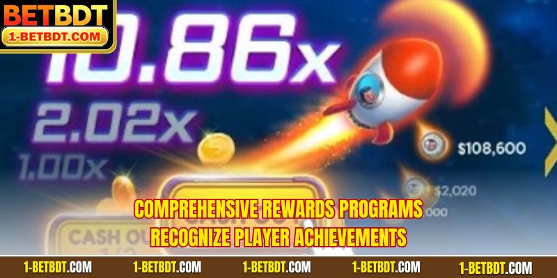 Comprehensive rewards programs recognize player achievements