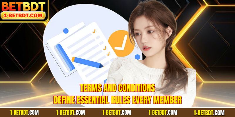 Terms and Conditions define essential rules every member